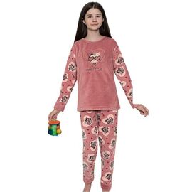 Фотография Пижама детская тёплая на девочку 4567 pink р.9-12 "MMZ" недорого оптом от прямого поставщика