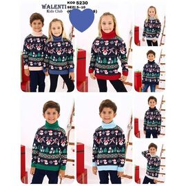 Фотография Свитер детский унисекс 5230 blue р.5-10 "Meloria" недорого оптом от прямого поставщика