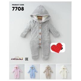 Фотография Комбинезон детский тёплый на мальчика 7708 grey р.0.6-2 "Meloria" недорого оптом от прямого поставщика