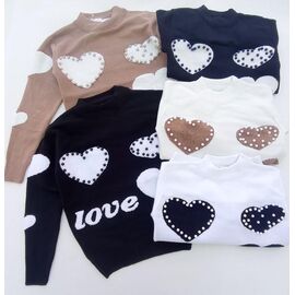 Фотография Свитер детский на девочку K22-5538 white-black р.6-14 "Meloria" недорого оптом от прямого поставщика