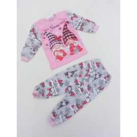 Фотография Пижама детская тёплая на девочку ML2924 pink р.28-36 "Meloria" недорого оптом от прямого поставщика