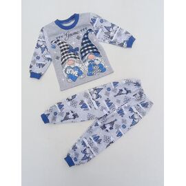 Фотография Пижама детская тёплая на мальчика ML2925 grey р.28-36 "Meloria" недорого оптом от прямого поставщика