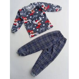 Фотография Пижама детская тёплая на мальчика ML2929 grey р.30-38 "Meloria" недорого оптом от прямого поставщика