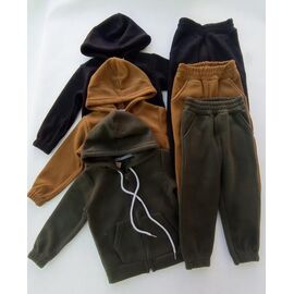Фотография Костюм детский спортивный тёплый на мальчика ML2956 khaki р.98-122 "Meloria" недорого оптом от прямого поставщика