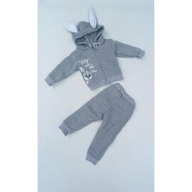 Фотография Костюм детский спортивный тёплый на девочку ML3034 grey р.26-32 "Meloria" недорого оптом от прямого поставщика