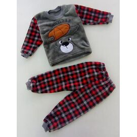 Фотография Пижама детская тёплая на мальчика ML3058 grey р.26-34 "Meloria" недорого оптом от прямого поставщика