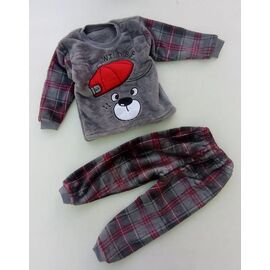 Фотография Пижама детская тёплая на мальчика ML3060 grey р.26-34 "Meloria" недорого оптом от прямого поставщика