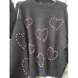 Фотография Свитер женский DM105 black р.46-50 "Dream" недорого оптом от прямого поставщика