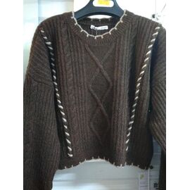 Фотография Свитер женский DM147 brown р.S-L "Dream" недорого оптом от прямого поставщика