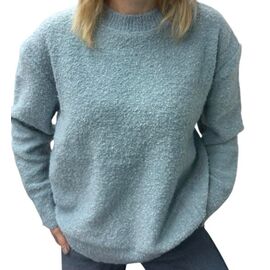 Фотография Свитер женский 24058 l.blue р.46-52 "Elena&Vika" недорого оптом от прямого поставщика