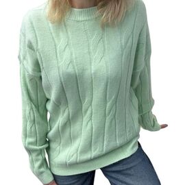 Фотография Свитер женский 25413 mint р.46-52 "Elena&Vika" недорого оптом от прямого поставщика