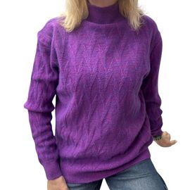 Фотография Свитер женский 26370 purple р.48-52 "Elena&Vika" недорого оптом от прямого поставщика