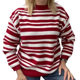 Фотография Свитер женский 24042 wine р.48-52 "Elena&Vika" недорого оптом от прямого поставщика