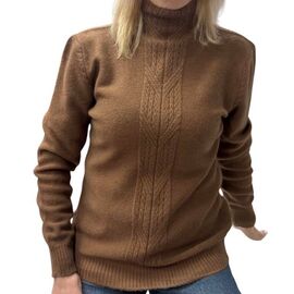Фотография Свитер женский 24037 brown р.44-48 "Elena&Vika" недорого оптом от прямого поставщика