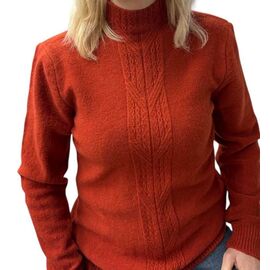 Фотография Свитер женский 24037 terrakot р.44-48 "Elena&Vika" недорого оптом от прямого поставщика