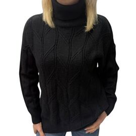 Фотография Свитер женский 24041 black р.48-54 "Elena&Vika" недорого оптом от прямого поставщика
