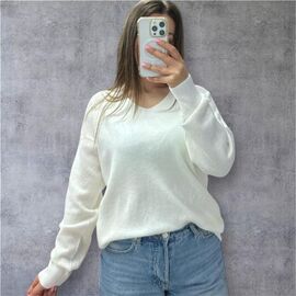 Фотография Свитер женский 25515 white р.46-52 "Elena&Vika" недорого оптом от прямого поставщика