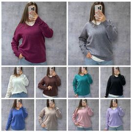 Фотография Свитер женский 25515 brown р.46-52 "Elena&Vika" недорого оптом от прямого поставщика