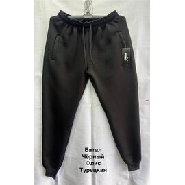 Штани спортивні чоловічі утеплені MH473 black р.56-64 "WELL" недорого оптом від прямого постачальника
