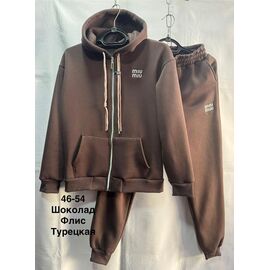 Фотография Костюм спортивный женский MH485 brown р.46-54 "WELL" недорого оптом от прямого поставщика