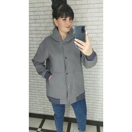 Куртка жіноча демісезонна 17 grey р.42-56 "VALENTINA" недорого оптом від прямого постачальника