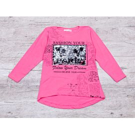 Фотография Свитшот детский на девочку 335 pink р.5-8 "Rain" недорого оптом от прямого поставщика