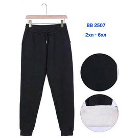 Фотография Штаны спортивные женские тёплые BB2507 black р.44-56 "Hoan" недорого оптом от прямого поставщика