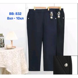 Фотография Штаны женские утеплённые BB832 black р.8XL-10XL "Hoan" недорого оптом от прямого поставщика