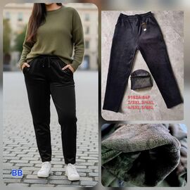 Фотография Штаны женские утеплённые BB9152A black р.2XL-6XL "Hoan" недорого оптом от прямого поставщика