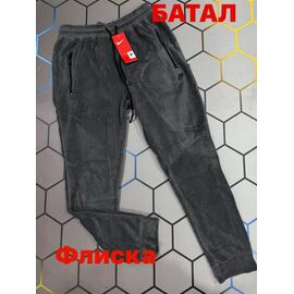 Штани спортивні чоловічі утеплені 13076 grey р.2XL-6XL "Alex Clothes" недорого оптом від прямого постачальника