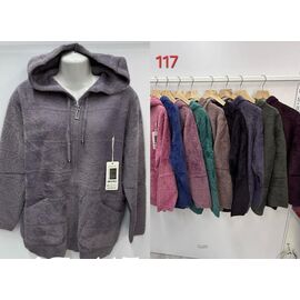 Фотография Кофта женская тёплая 117 mix р.52-56 "PALMIRA" недорого оптом от прямого поставщика