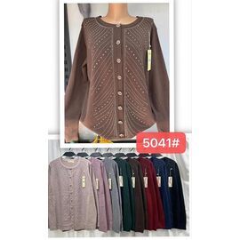 Фотография Кофта женская тёплая 5041 mix р.54-58 "PALMIRA" недорого оптом от прямого поставщика