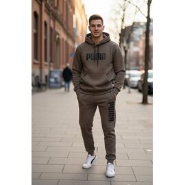 Костюм спортивний чоловічий DL540 brown р.48-54 "Delviago" недорого оптом від прямого постачальника