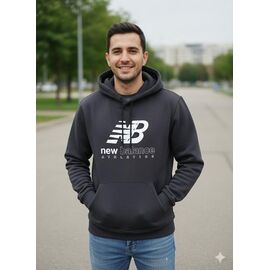 Худи чоловічий DL549 black р.48-54 "Delviago" недорого оптом від прямого постачальника