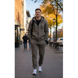 Костюм спортивний чоловічий DL572 khaki р.46-54 "Delviago" недорого оптом від прямого постачальника