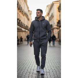 Костюм спортивний чоловічий DL574 grey р.46-54 "Delviago" недорого оптом від прямого постачальника