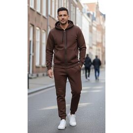 Костюм спортивний чоловічий DL575 brown р.46-54 "Delviago" недорого оптом від прямого постачальника