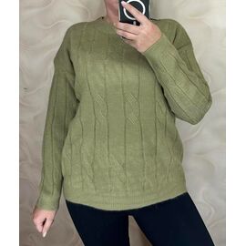 Светр жіночий 24055 green р.48-52 "PULSE" недорого оптом від прямого постачальника