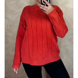 Светр жіночий 24055 red р.48-52 "PULSE" недорого оптом від прямого постачальника