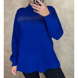 Светр жіночий 24070 blue р.50-56 "PULSE" недорого оптом від прямого постачальника