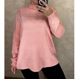 Светр жіночий 24070 peach р.50-56 "PULSE" недорого оптом від прямого постачальника