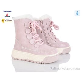 Черевики дитячі зручні Зима TA21 pink (6 пар р.33-38) "Clibee-Doremi" недорого оптом від прямого постачальника