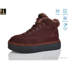 Фотография Ботинки женские стильные зима L-X0073-4 (8 пар р.36-41) "Lilin" недорого оптом от прямого поставщика