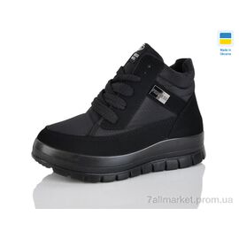 Фотография Ботинки женские стильные зима 45-05 чорний (6 пар р.36-41) "Lot Shoes" недорого оптом от прямого поставщика