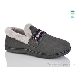 Фотография Тапки женские для дома Весна/осень T06 сірий (8 пар р.37-41) "Lot Shoes" недорого оптом от прямого поставщика