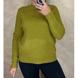 Светр жіночий 24083 khaki р.46-50 "PULSE" недорого оптом від прямого постачальника