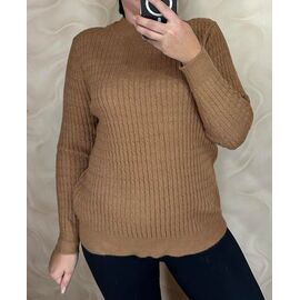 Светр жіночий 24083 l.brown р.46-50 "PULSE" недорого оптом від прямого постачальника