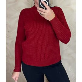Светр жіночий 24083 wine р.46-50 "PULSE" недорого оптом від прямого постачальника