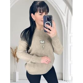 Светр жіночий 25415 d.beige р.46-50 "PULSE" недорого оптом від прямого постачальника