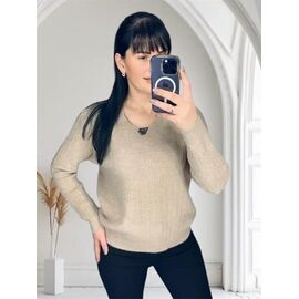 Фотография Свитер женский 25416 beige р.46-50 "PULSE" недорого оптом от прямого поставщика